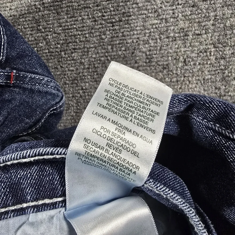 True Religion Rocco Relaxed Skinny Jeans Men's 38x30 Blue Stretch Denim